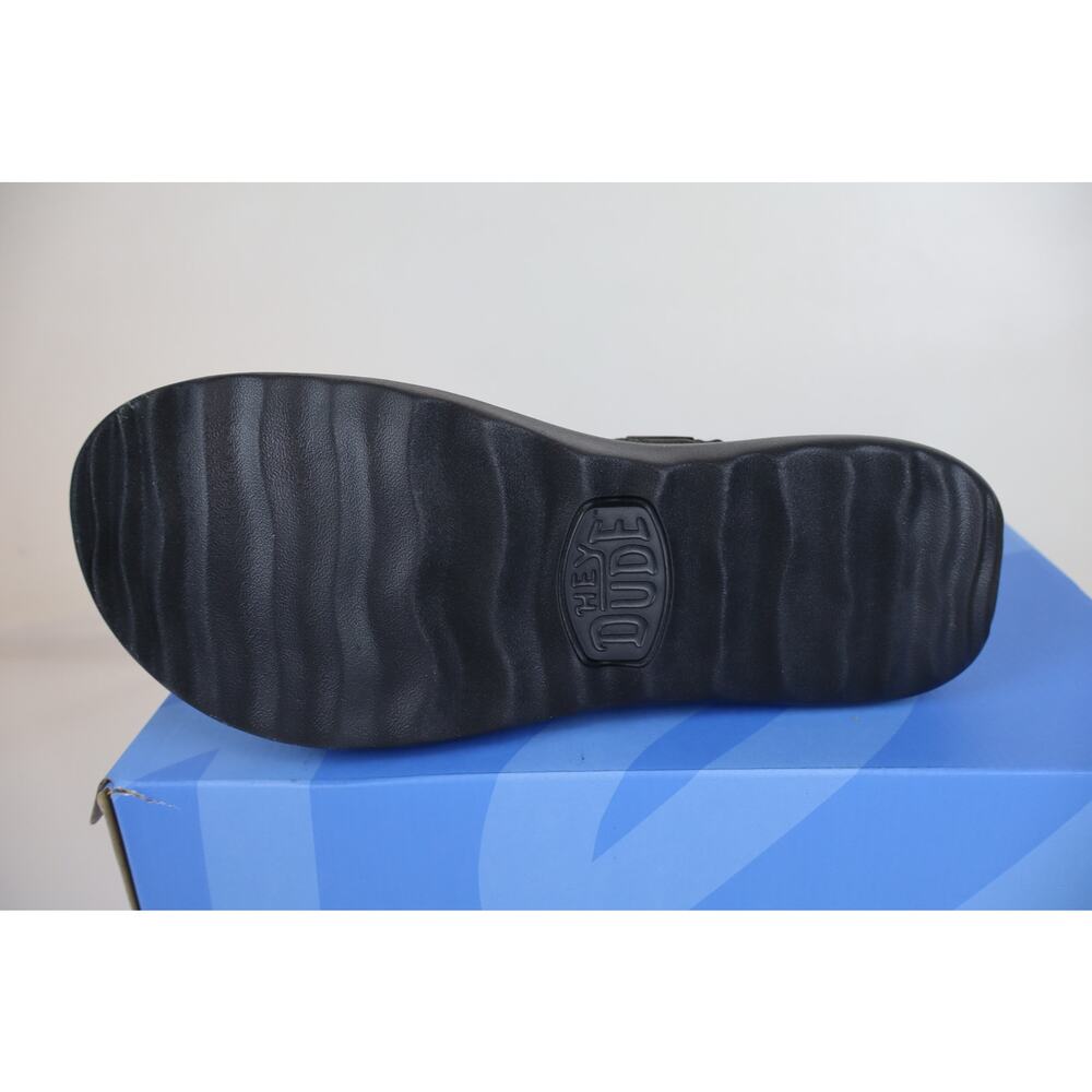 NEW Hey Dude Carson Sandals Sport Mode Men's Black Outdoor Hiking Size 12 - Picture 6 of 8